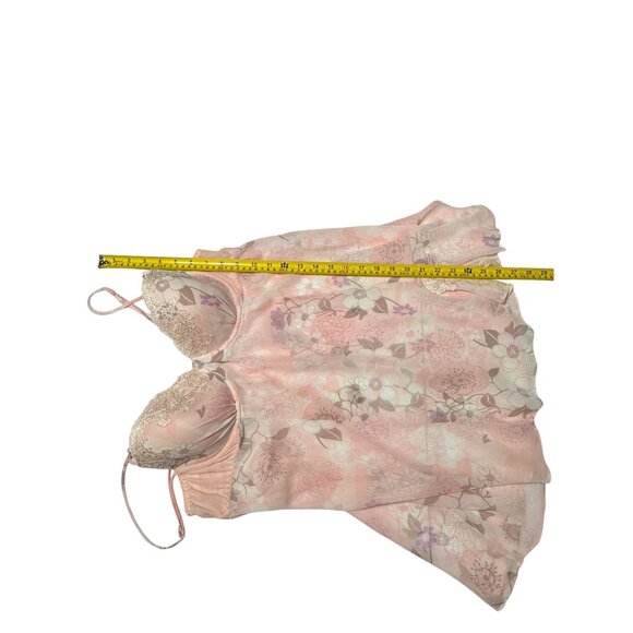 Intimo Donatella Nightgown XL Robe M Womens Fairy Whimsy READ Pink Floral - Picture 15 of 16